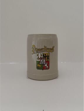 German Beer Stoneware Mug Pilsner Urquell Vintage purchase in West Germany '80's